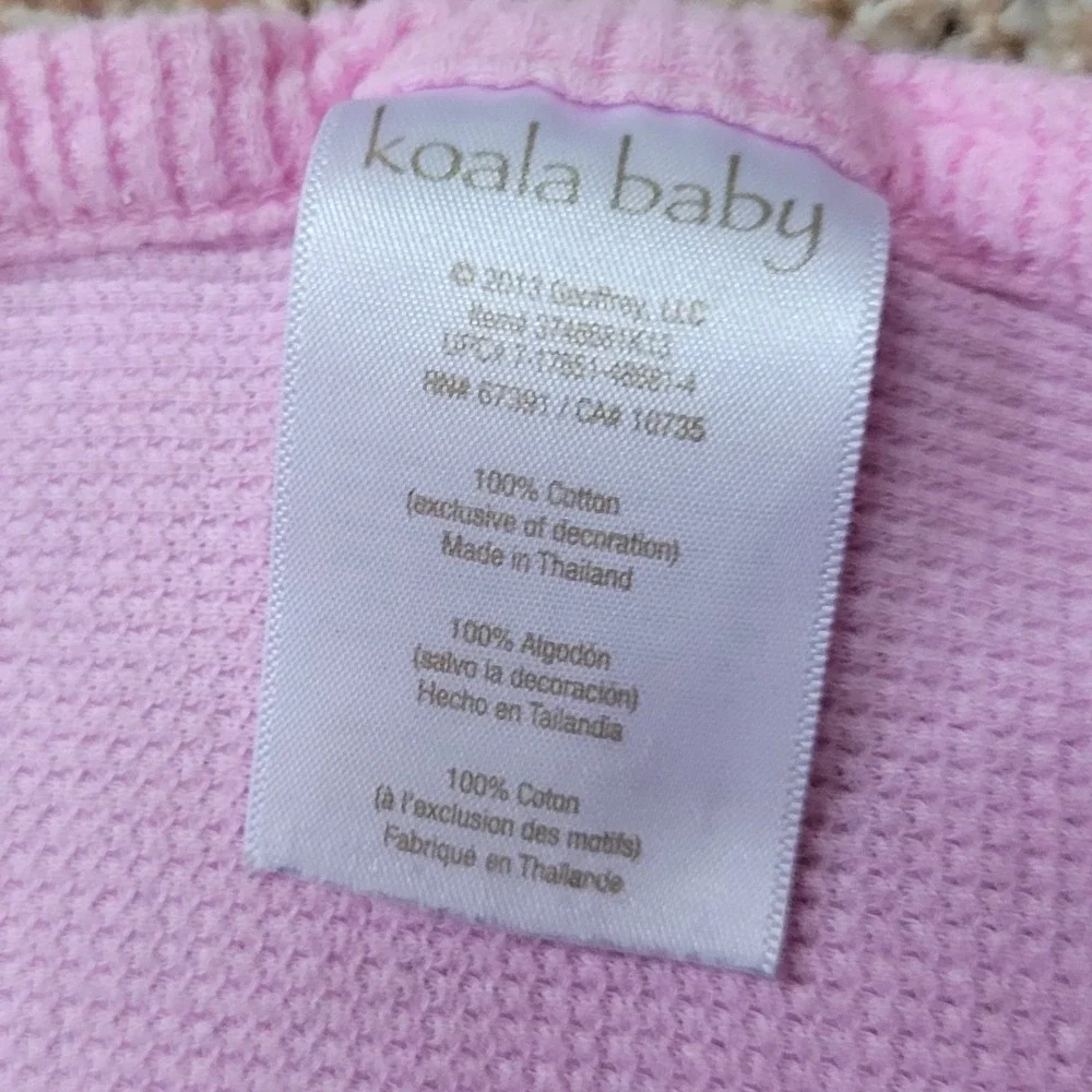 Koala Baby Pink Waffle‎ Weave Blanket Ladybug Floral Lovey